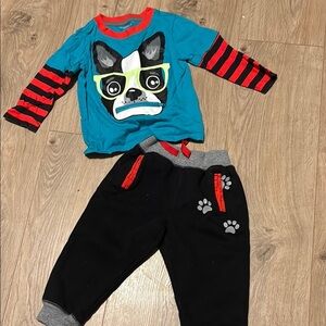 2 piece Toddler Dog Outfit set.